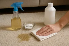 Urine in je tapijt verwijderen zonder gedoe: pak vlek en geur aan voor een fris resultaat