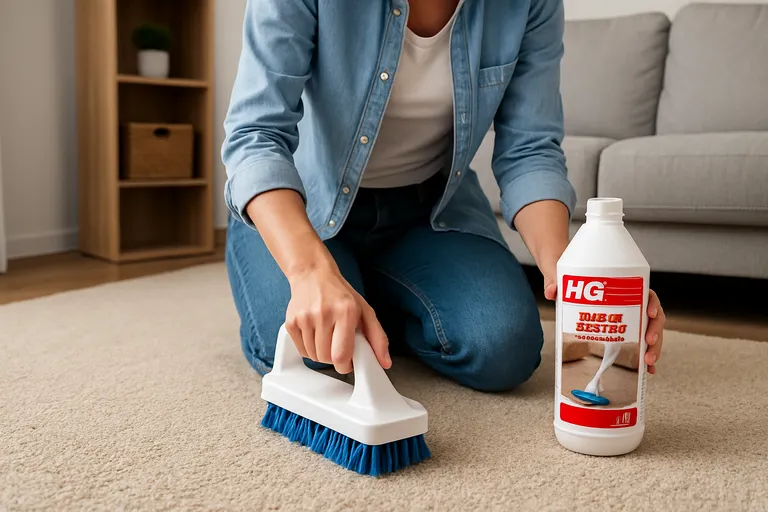 Zelf tapijt reinigen met HG: stappenplan