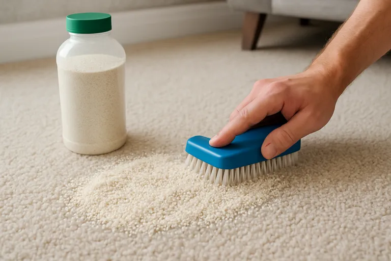 Hygiënisch schoon tapijt zonder nat gedoe met droge reinigingskorrels