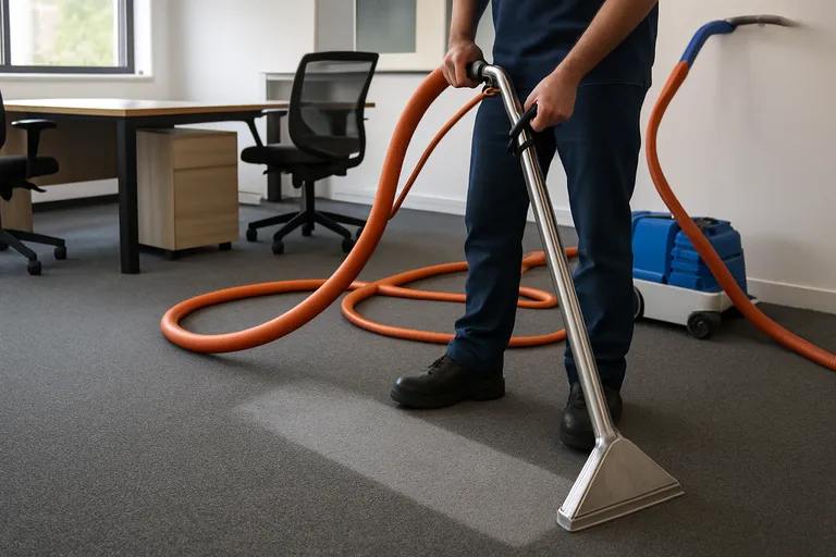 Schone en veilige werkvloeren dankzij slimme dieptereiniging van industrieel tapijt