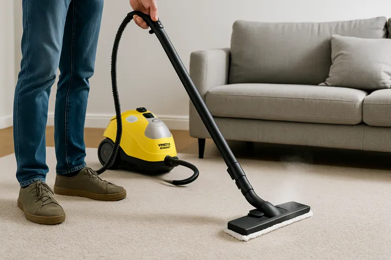 Stappenplan: tapijt reinigen met stoomreiniger Kärcher