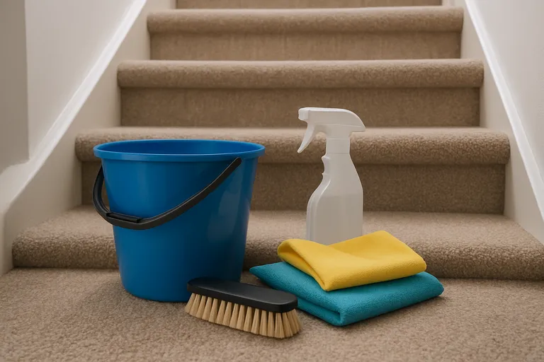 Voorbereiding en waarmee je tapijt op de trap reinigt
